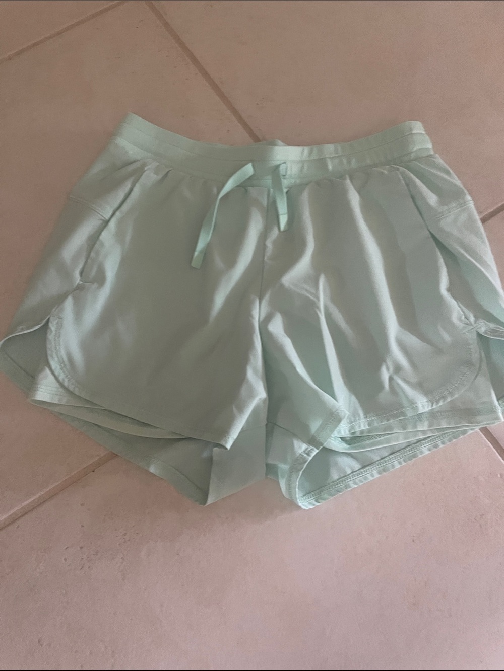 all in motion Mint Green Girls' Athletic Shorts with Drawstring